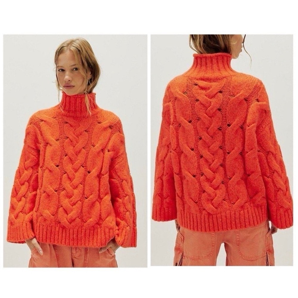 Free People Clementine SoftSpun Cable Knit Sweater